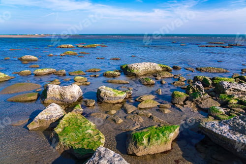 Preview: Low tide at sea. Climate change