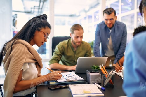 Preview: A group of young freelancers working in a coworking space
