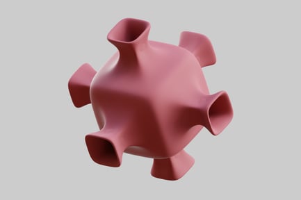 Vorschau: Abstrakte rosa abgerundete Spitzenform