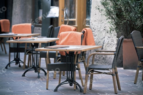 Preview: Outdoor street cafe tables