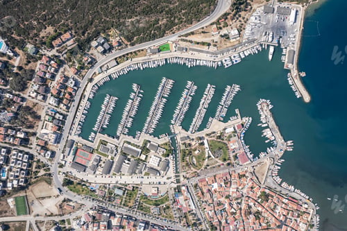Preview: Sigacik Marina in the Cittaslow City Seferihisar Drone Photo, Izmir Turkey