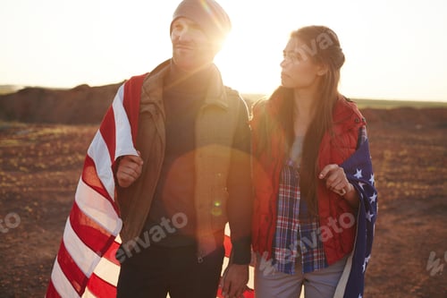 Vista previa: Dates with American flag