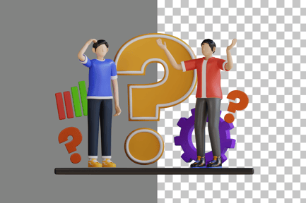 Preview: FAQ 3D Illustration