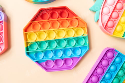 Preview: Rainbow Pop It Bubble Sensory Fidget Toys
