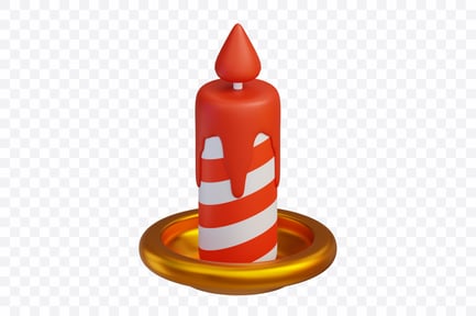 Preview: Red Holiday Candle