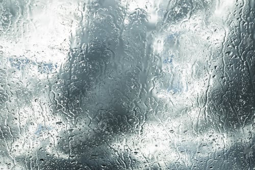 Preview: Background of wet windshield with a rain droplets