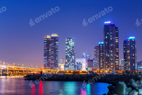 Preview: Busan city at night