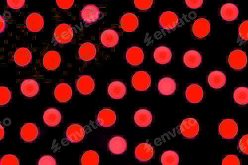 Preview: Bright Red Circles on a Black Background