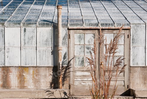 Preview: Abandoned dilapidated greenhouse.