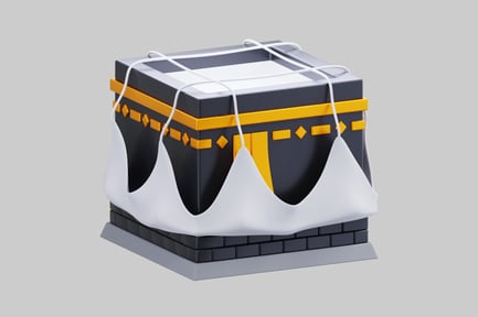 Preview: 3D Kaaba With Ihram Cloth