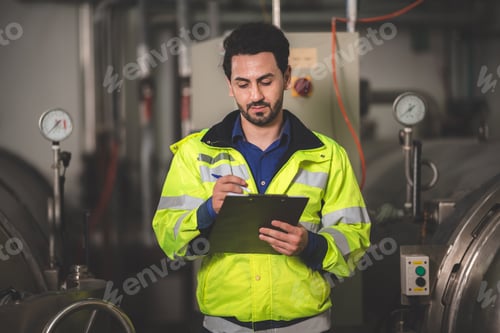 Preview: engineer inspection control person working for industry safety, professional technician in factory