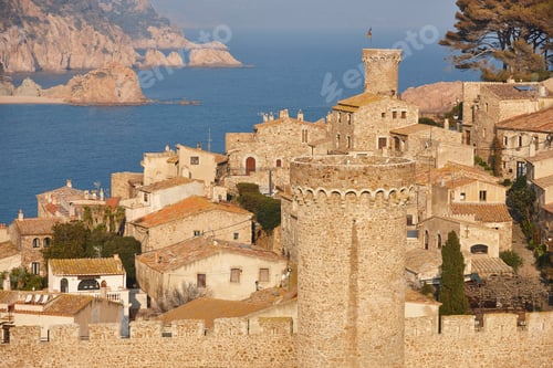 Preview: Mediterranean village of Tossa de Mar. Costa Brava, Girona, Spain