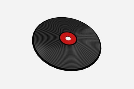 Preview: Vinyl Disc 90s 3D Illustration