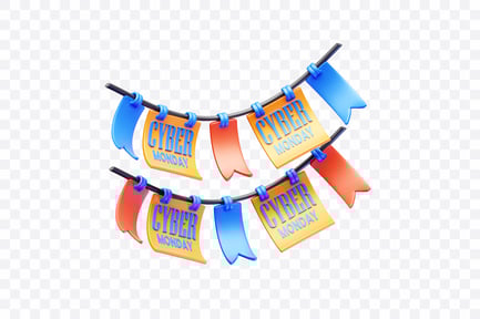 Preview: Cyber Garland And Flags