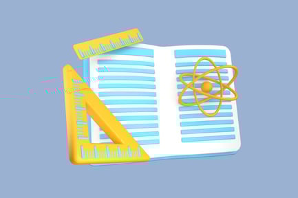 Preview: Book with STEM 3D Illustration