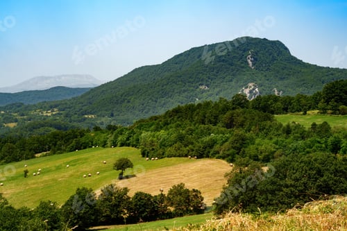 Preview: Country landscape in Molise, Italy, near Carovilli