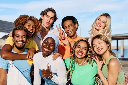 Preview: Group of multi-ethnic and gender diverse young people