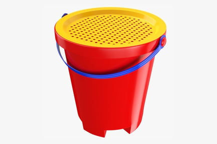 Preview: Red Sand Bucket with Sifter