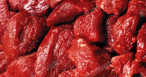 Preview: Raw beef steaks background view