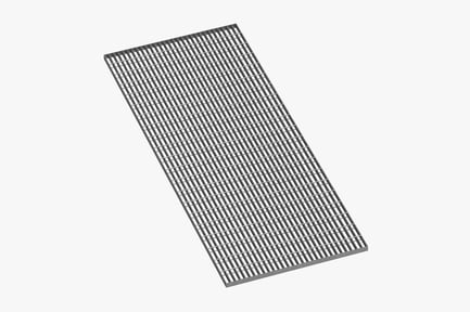 Preview: Rectangular Steel Street Grate - Clean & Dirty