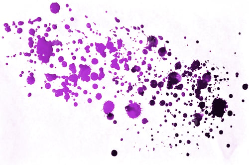 Preview: Watercolor background of contrasting spots of bright purple paint