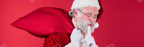 Preview: Giving Silent Gesture While Wearing Santa Costume