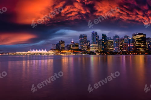 Preview: View of Coal Harbour in Downtown Vancouver, British Columbia, Canada