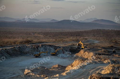 Preview: Kenya Sunset Sunrise Sundowner Hills Mountains Landscapes Plants vegetation Kenya East Africa safari