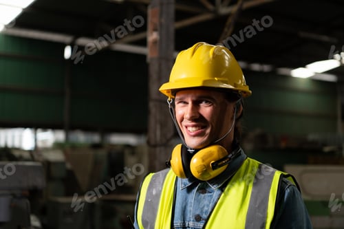 Preview: Chief mechanical engineer working in a mechanical factory