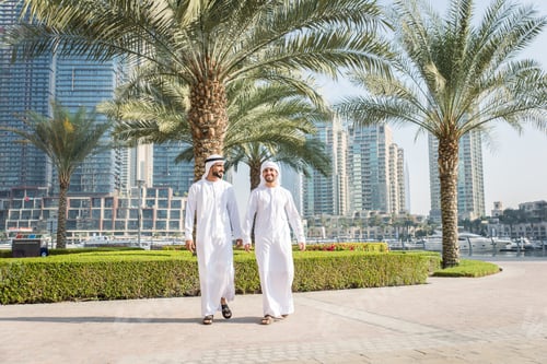 Preview: Two men with kandora in Dubai