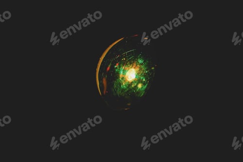 Preview: Abstract image of a weird and futuristic blurry energy circle