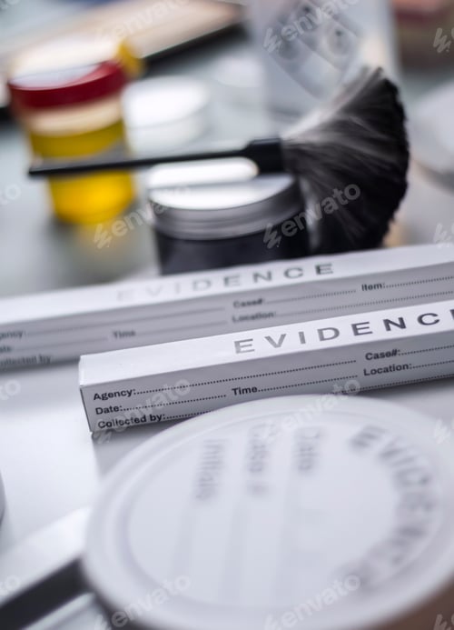 Preview: Various laboratory tests forensic equipment, conceptual image