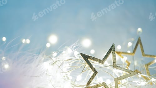 Preview: Christmas Decoration On Soft And Blurry Background For New Year And Christmas Concept