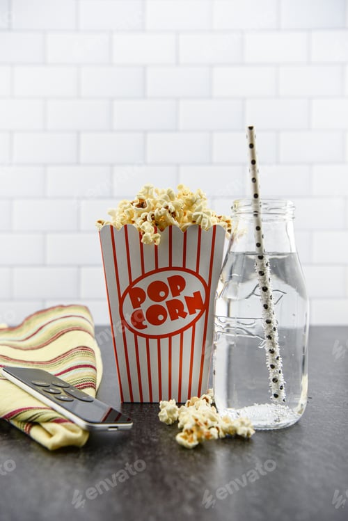 Preview: Popcorn and Drink for Movie Night at Home