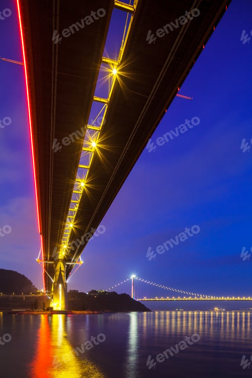 Preview: Bottom view of the suspension bridge