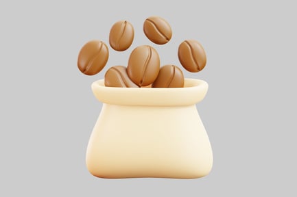 Preview: Coffee beans in sack