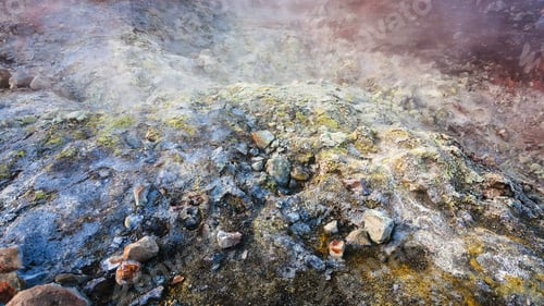 Preview: surface near geyser in Landmannalaugar in Iceland