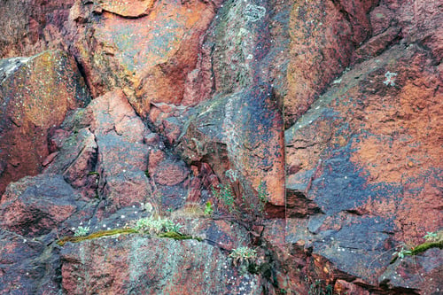 Preview: An unusual stone in the sun in warm weather in the beautiful nature