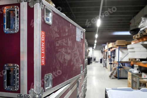 Preview: Inside a storage room in a logistics and distribution warehouse