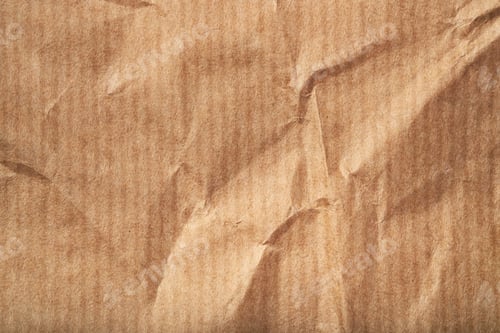 Preview: Crumpled beige paper texture closeup