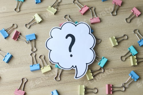 Preview: Question Mark On Bubble Chat With Various Plugs