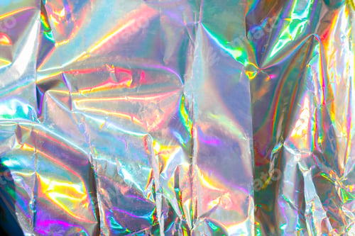 Preview: Blurry abstract iridescent holographic foil background. Iridescent background. Holographic Abstract