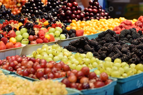 Preview: A variety of fruits in the market.