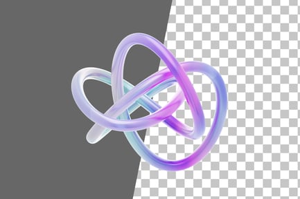 Preview: Abstract Line Shape 3D Icon