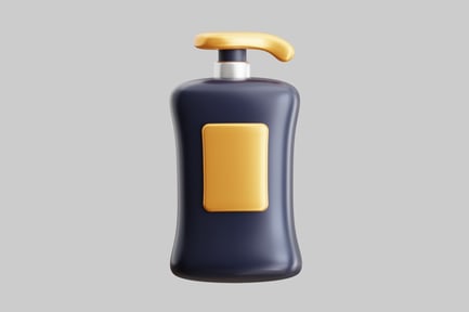 Preview: Minimalist dispenser bottle with label