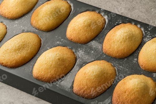 Preview: Fresh baked French madeleines