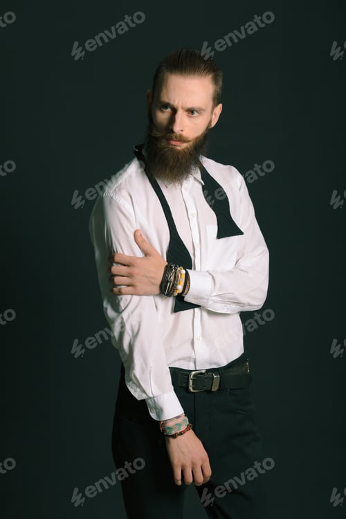 Preview: Hipster style bearded man