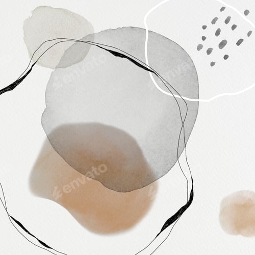 Preview: Watercolor abstract design template