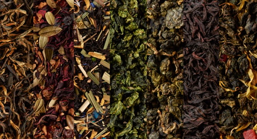 Preview: Collage of tea leaves