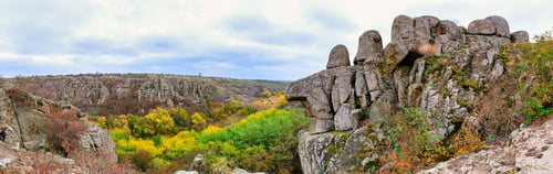 Preview: large stone boulder in Aktovsky Canyon Ukraine